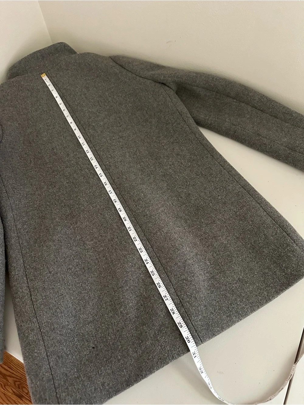 J.Crew Mercantile City Gray Wool Blend Coat Womens Size 6 Funnel Neck Capsule - Picture 8 of 10